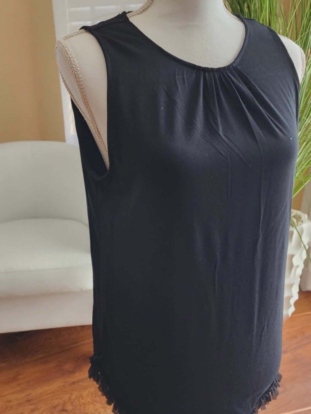 Sara Campbell Black Sleeveless Top